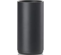 Verre porte brosse à dent RIM 14 cm, noir, aluminium, Zone Denmark