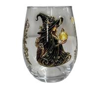 Verre sorcière sans pied, motif boule orbe 4,72 x 3,54 po | Verres fantaisie de sorcière pour cocktail, whisky, collection occulte, cadeau d'Halloween, décor 4,72 x 3,54 po
