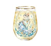 Verre Thème Animal 400 ml Verre À Boire Chat Sans Pied Transparent Bordure