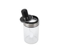 Verre transparent Assaisonnement Pot Sel Poivre avec Cuillère