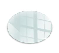 Verre Trempé de Cheminée ⌀ 80 cm Résistant à la Chaleur Élégant Protecteur de Sol Plaque de Protection Contre Les Étincelles Transparent Rectangular Base de Foyer