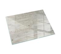 Verre Trempé pour Cheminée 120x80 cm Plaque de Protection Contre Les Étincelles pour Poêle Résistant à la ChaleurRond Protecteur de Sol Imprimé Élégant - Texture Bois Clair
