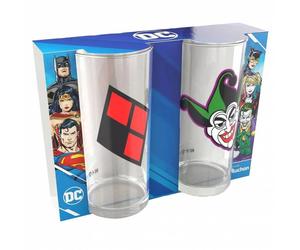 Verres à boire DC Comics 2 Ensemble Wonder Harley Quinn & Joker 0,27 L 24862 Taille:taille unique