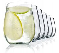 KADAX Patricia Lot de 6 verres à eau, 360 ml, en verre de qualité supérieure, transparents, universels, pour eau, jus, boissons, café