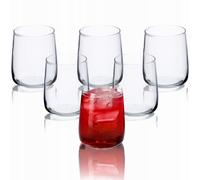 KADAX Verres à Eau et à Boire - Lot de 6 en Verre Robuste pour Jus, Bière, Cocktail, Boisson - Idéal pour Jardin, Fête (Rebeka, 330ml)