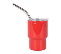 Verres à pépins mignons, verres amusants à sublimation de 3 oz avec paille | Bouteilles en acier inoxydable pour Coffe Spirits Whisky Cocktail, fournitures de fête de mariage