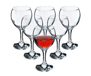 Verres à vin KADAX, coupe à vin lavable au lave-vaisselle 6 x 210 ml, pour vi...