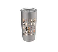 Verres à vin pour races de chats, chatons, mamans, drôles Gobelet isotherme en acier inoxydable double paroi
