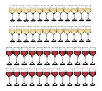 Verres à vin rouge et à vin blanc - Ensemble de 48 pièces - 400 ml / 295 ml
