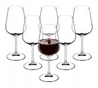 KADAX Grande Verres à Vin Rouge de 450 ml, Ensemble de Verres à Pied Élégants et Raffinés Faits en Cristal de Titane pour les Dégustations (Lot de 6)