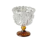 verres à whisky Gobelet à desserts en relief vintage, 250 ml(Bruin)