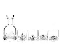 Verres à whisky THE PEAKS et une carafe à whisky en set, 5 pcs, Liiton