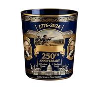 Verres à whisky US 250e anniversaire - Verres à spiritueux patriotiques - Convient pour hommes, maris, fêtes, collectionneurs, bar à domicile, vitrine d'exposition, restaurants, hôtels, clubs et