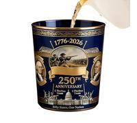Verres Bourbon pour hommes - Verres à vin américains 250e anniversaire - Verres à spiritueux patriotiques, adaptés pour hommes, maris, fêtes, collectionneurs, bar, vitrine d'exposition, restaurants