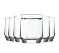 Verres d'eau diamant Lav 6x Whiskey Juice whisky Cocktail Tumblers 215ml