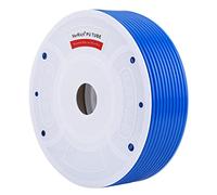 VerRich Tuyau pneumatique en polyuréthane, bleu, 6 mm de diamètre extérieur x 4 mm DI 160 mètres de long pour transfert de compresseur d'air