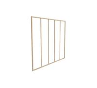 Verrière atelier en aluminium thermolaqué naturel clair 150 x 130 cm (L x H) - BAYVIEW