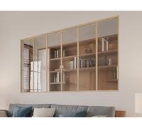 Verrière atelier en aluminium thermolaqué naturel clair 180 x 105 cm (L x H) ? BAYVIEW
