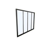 Verrière atelier en aluminium thermolaqué noir 120 x 105 cm (L x H) - BAYVIEW