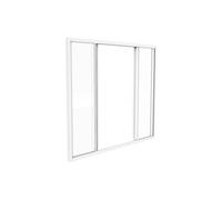 Verrière coulissante en aluminium thermolaqué blanc 120 x 105 cm (L x H) - RAVENA