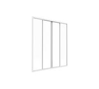 Verrière coulissante en aluminium thermolaqué blanc 120 x 130 cm (L x H) - RAVENA