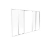 Verrière coulissante en aluminium thermolaqué blanc 180 x 105 cm (L x H) - RAVENA