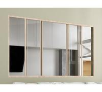 Vente-unique-Verriére coulissante en Aluminium thermolaqué Naturel Clair 180x105 cm - Ravena
