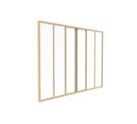 Verrière coulissante en aluminium thermolaqué naturel clair 180 x 130 cm (L x H) ? RAVENA