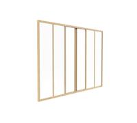 Verrière coulissante en aluminium thermolaqué naturel clair 180 x 130 cm (L x H) - RAVENA