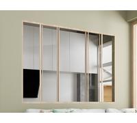 Verrière coulissante en aluminium thermolaqué naturel clair 180 x 130 cm (L x H) ? RAVENA