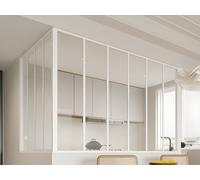Verrière d'angle d'atelier en aluminium thermolaqué blanc 180 x 120 x 130 cm (L x l x H) ? BAYVIEW