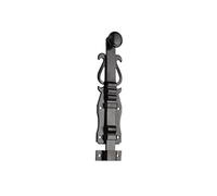 Verrou 280 à plaquer rustique noir 220mm + gâche - - MAP-280RN220