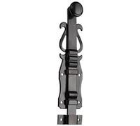 Verrou 280 à plaquer rustique noir 220mm + gâche - MAP - MAP-280RN220 Noir G