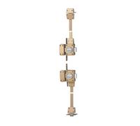 Verrou 4 points Zenith 1550 haut et bas à bouton cylindre de 45 mm gauche ISEO 15500455.5