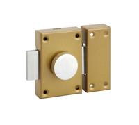 Verrou à bouton automatique pour porte intérieure ou de meuble - SP