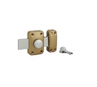 Verrou à bouton et cylindre Capital 30mm pêne longueur 160mm 3 clés - THIRARD