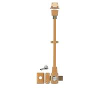 Thirard Verrou Mirage 6 – bouton et cylindre 45 mm, tringle 2 pts acier, main gauche, bronze
