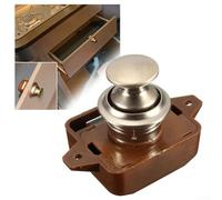 Verrou à bouton-poussoir pour portes d'armoire, convient pour les meubles marins et camping-cars, utilisation et installation faciles