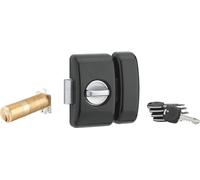 Verrou à bouton Universel ajustable pour entrée, HG 5+, dim. cylindre de 35 à 80mm, acier, 5 clés, epoxy noir - THIRARD