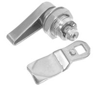 Verrou à Came à Poignée pour Boîte à Outils, Acier Inoxydable Argenté | Commande au Pouce, Plaque et Cylindre Intégrés, Accès Rapide pour Utilitaires, Camions, Ateliers