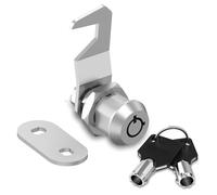Verrou à came avec clés en alliage de zinc pivotant à 90 degrés pour camping-car, boîte aux lettres, tiroir, armoire, 16 mm ou 30 mm de longueur