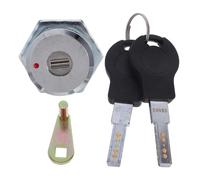 Verrou à Came Métallique pour Porte de Coffre-fort, Clé Identique 32 MM | Alliage de Zinc, Fonctionnement Mécanique Fluide, Sécurité Renforcée, Dispositif Anti-effraction pour Bureau ou Chambre