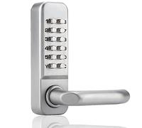 Verrou a Code Mecanique, Serrure de Porte sans Clé Numérique Verrou de Sécurité par Mot de Passe Serrure Code Électronique Étanche pour Bureaux Maison