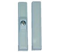 Verrou à cylindre pour baie coulissante blanc ABUS FTS88 W KD EK