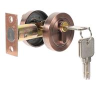 Verrou à Pêne Dormant à Clé pour Porte Intérieure, Alliage de Zinc | Sécurité Renforcée, Installation Simple et Usage Fluide, Clés Incluses, Portes Métalliques et Entrée D’appartement