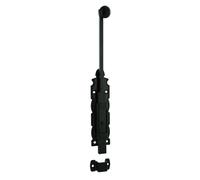 Verrou à plaquer coulissant pour porte intérieure 305mm noir - THIRARD