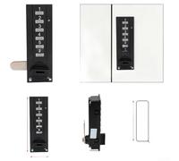 Verrou ABS avec de Secours pour Meubles Verrou ABS avec de Secours | Code 3-15 chiffres, verrouillage 3 points, de secours, mode public, pour idéal bureaux(Spindle lock)