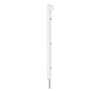 Verrou applique + tige en inox L500mm laqué blanc RAL9010 LA CROISEE DS DS6943-036