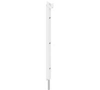 Verrou applique + tige en inox L500mm laqué blanc RAL9010 - LA CROISEE DS - DS6943-036