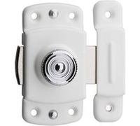 Verrou automatique THIRARD, acier laqué blanc Blanc G